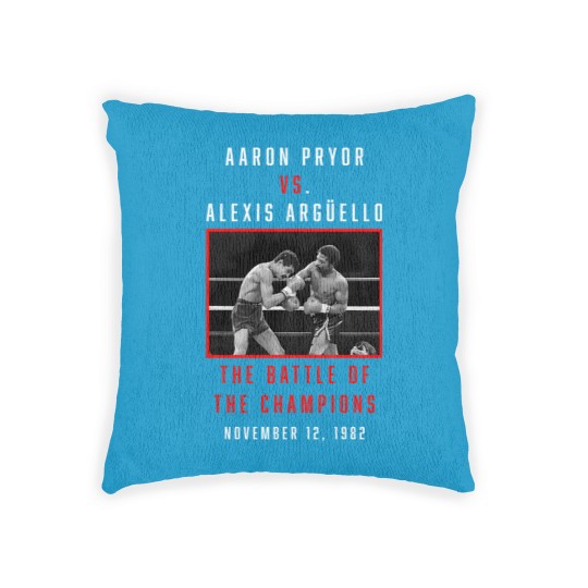 Discover aaron pryor vs alexis arguello Woven Pillows