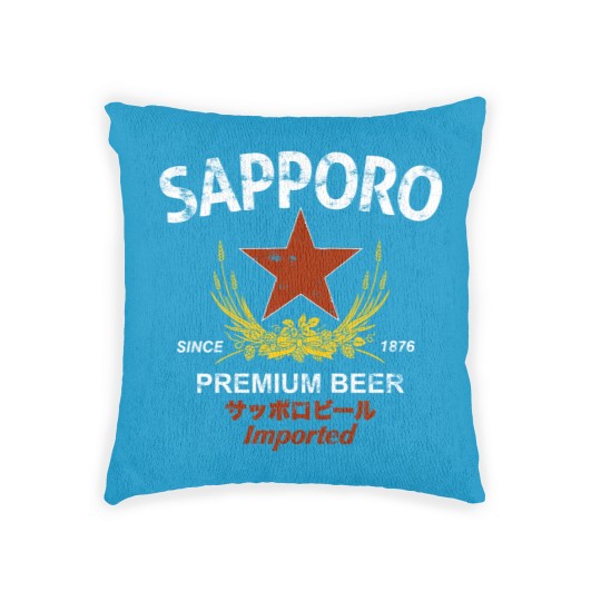 Discover Sapporo Beer Woven Pillows