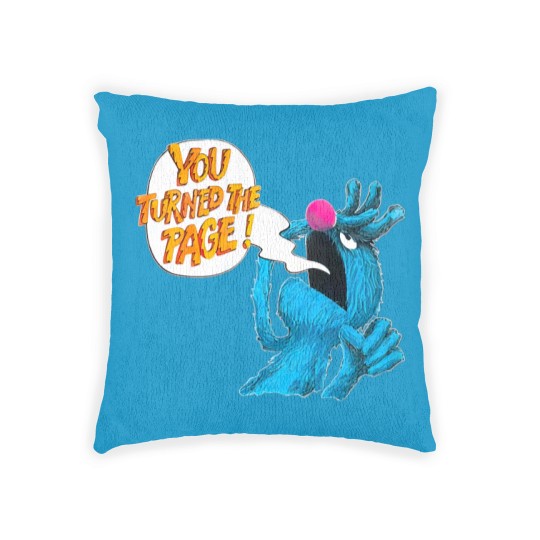 Discover Retro Vintage The Monster at The End of This Book, Monster You Turned The Page Woven Pillows