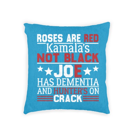 Discover Biden roses are red kamalas not black joe Woven Pillows