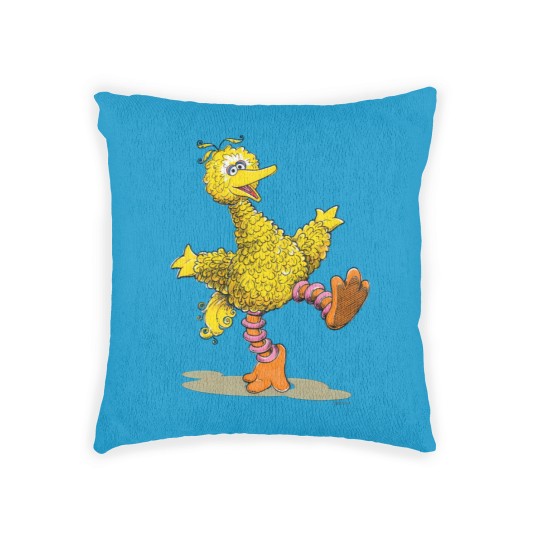Discover Retro Art Big Bird Woven Pillows