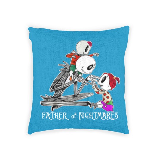 Discover Father Of Nightmares Vintage Woven Pillows, Skellington Woven Pillows