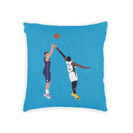 Discover Luka Doncic Game Winner Over the Woven Pillows