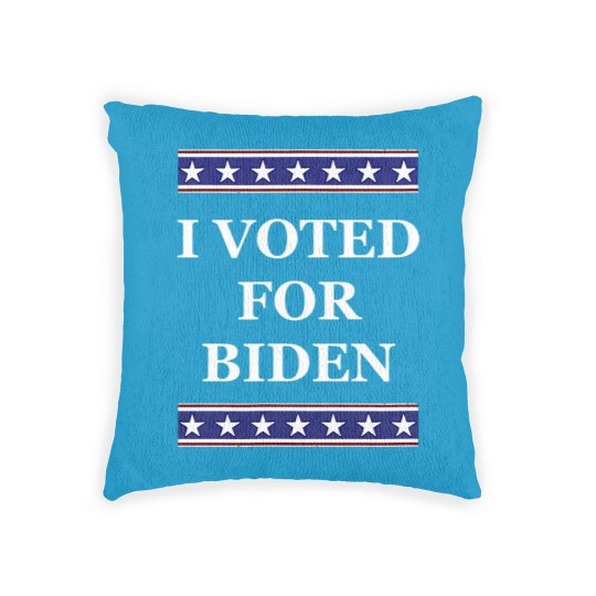 Discover i voted for biden pro joe biden democrats liberals gifts Woven Pillows