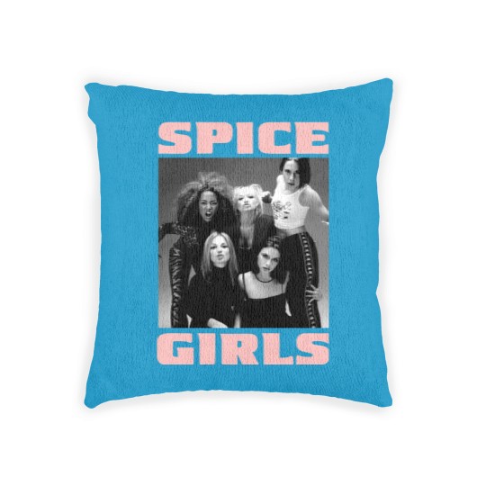 Discover Vintage 90s Spice Girls Graphic Unisex Black Woven Pillows