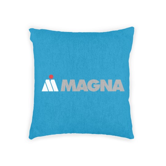 Discover Magna Logo Woven Pillows