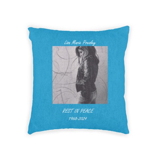 Discover RIP Lisa Marie Presley Woven Pillows, Lisa Marie Presley 1968-2023 Woven Pillows, RIP LMP Woven Pillows, Lisa Marie Presley Woven Pillows