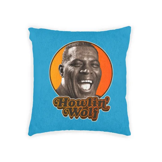 Discover Retro Howlin&39; Wolf Tribute Woven Pillows