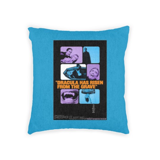 Discover Dracula Has Risen from the Grave 1969 Woven Pillows