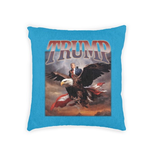 Discover Donald Trump Eagle Woven Pillows Top Funny Election Campaign 2024