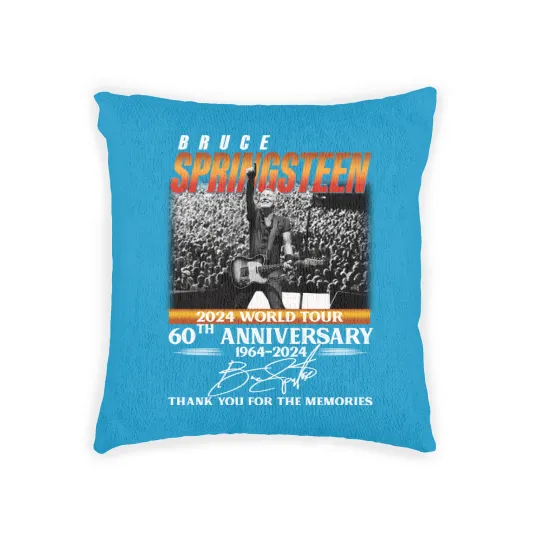 Discover Bruce Springsteen 2024 Tour Woven Pillows, Bruce Springsteen 60th Anniversary