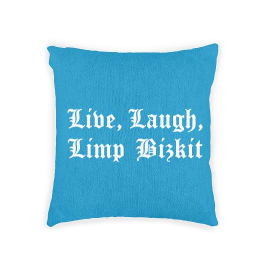Discover Live, Laugh, Limp Bizkit Woven Pillows