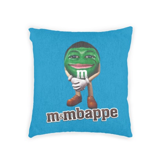 Discover M&Mbappe Kylian Mbappe Funny Meme Woven Pillows,  Mbape Football Parody Fan Gift