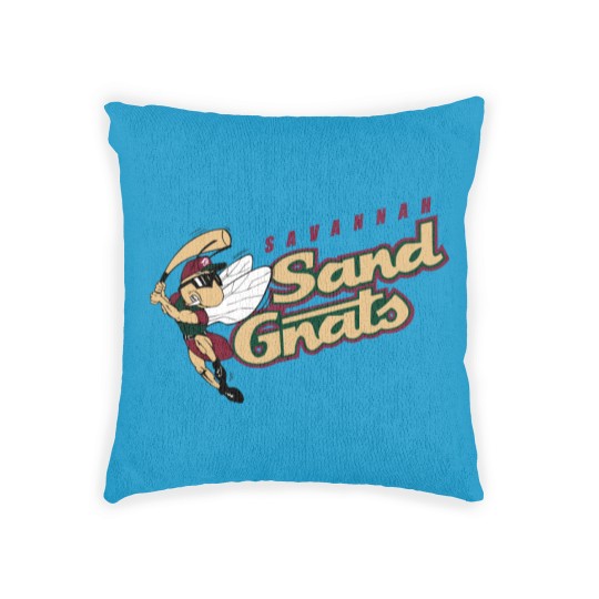 Discover Savannah Sand Gnats vintage defunct baseball team emblem Woven Pillows