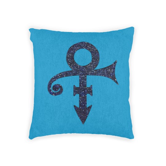 Discover Prince Unisex Woven Pillows: Purple Symbol (Diamante)