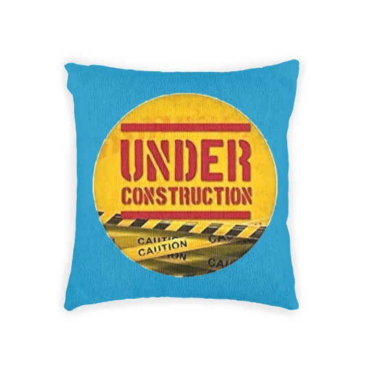 Discover under construction Woven Pillows
