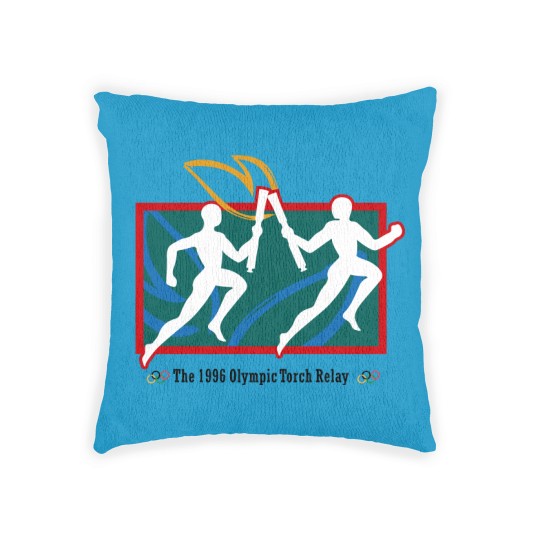 Discover 1996 Summer Olympics torch relay Woven Pillows