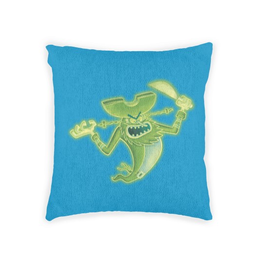 Discover Spongebobb Squarepants Neon Glowing Flying Dutchman Woven Pillows