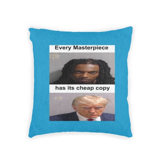 Discover Playboi Carti Donald Trump Mugshot Woven Pillows