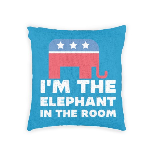 Discover I'm The Elephant In The Room Republican Gift Woven Pillows
