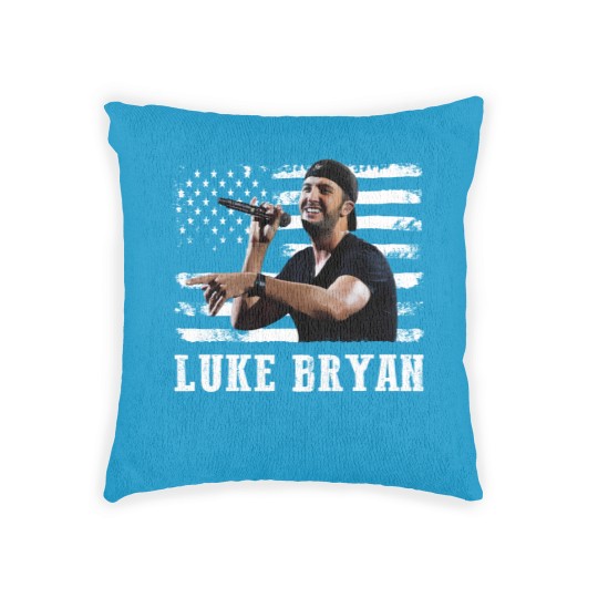 Discover Distressed American Flag Music Luke Legend Woven Pillows
