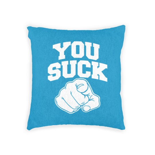 Discover you suck Woven Pillows