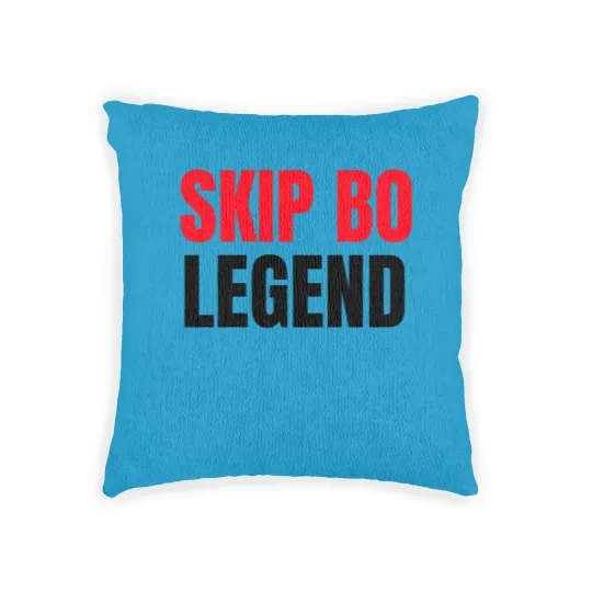 Discover Skip Bo Player Legend   Funny Skip Bo Woven Pillows for Men Woven Pillows