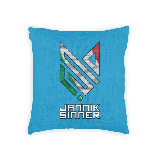 Discover Jannik Sinner - Italy Logo Woven Pillows