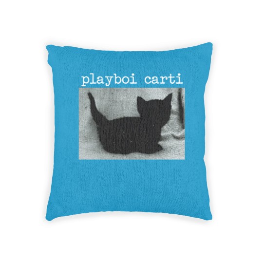Discover Playboi Carti Cat Woven Pillows Merch Meme Woven Pillows Tour Woven Pillows