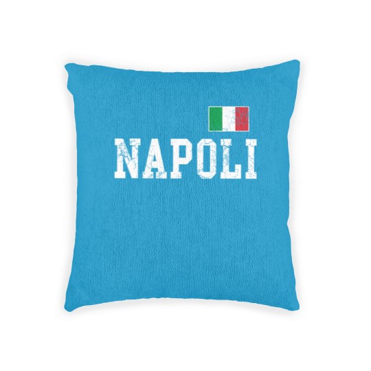 Discover Napoli Naples Italy Italia Flag Italian Vintage Distressed Woven Pillows