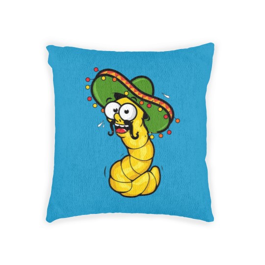 Discover Tequila Worm Woven Pillows