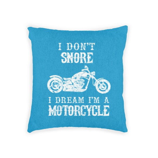 Discover I Don't Snore I Dream I'm A Motorcycle Biker Dad G Woven Pillows