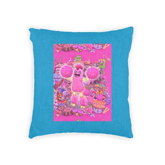 Discover My Singing Monsters characters Pompom Graphic Woven Pillows