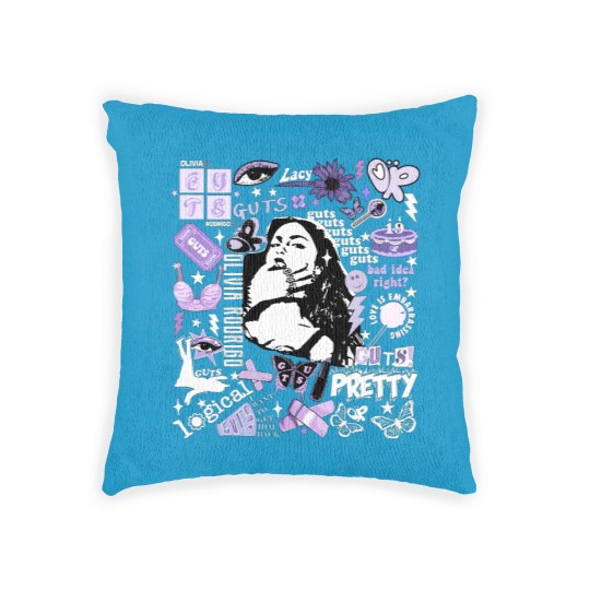 Discover Olivia Rodrigo Guts Woven Pillows, Guts Tour 2024 Woven Pillows