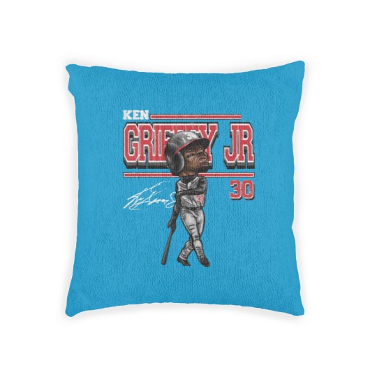 Discover Ken Griffey Jr. Cartoon - Ken Griffey Jr - Woven Pillows