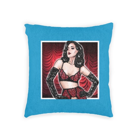 Discover Celebrating the icons - Dita Von Teese (red version) Woven Pillows