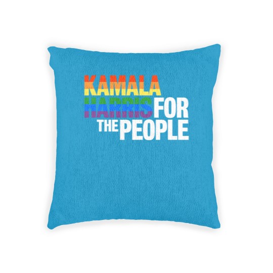 Discover Kamala Harris For President Woven Pillows, LGBT Gay Pride Rainbow