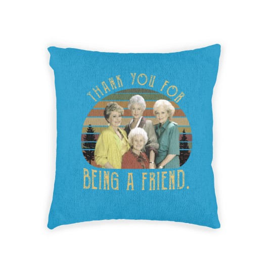 Discover The Stay Golden Thank You For Being A Friend 80s Vintage Sunset Woven Pillows