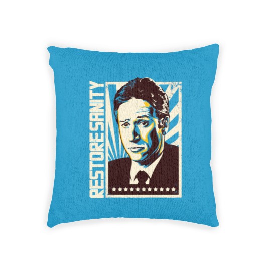 Discover Restore Sanity - Jon Stewart - Woven Pillows