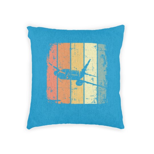 Discover Airplane Vintage Passenger Airplane Woven Pillows