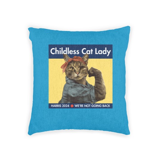 Discover Childless Cat Lady - kamala 2024 - Childless Cat Lady - Woven Pillows