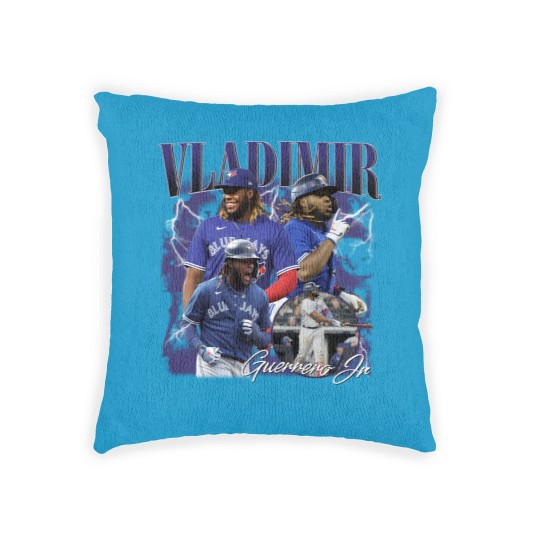 Discover Vintage Vla.dimir Guerrero Jr Baseball Woven Pillows