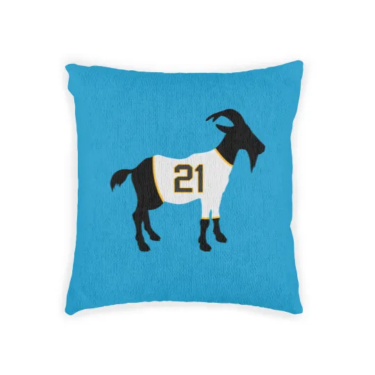 Discover Roberto Clemente Goat Woven Pillows
