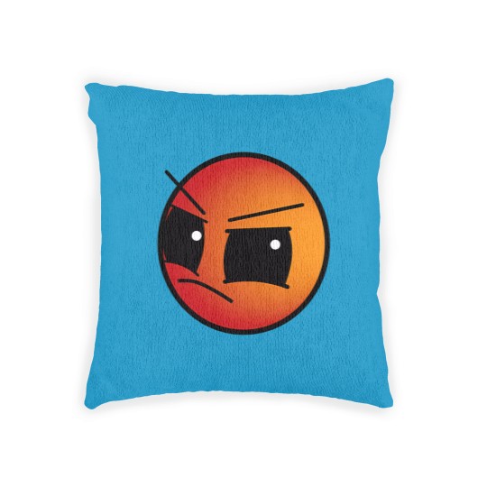 Discover geometry dash Difficulty Harder face Level Woven Pillows