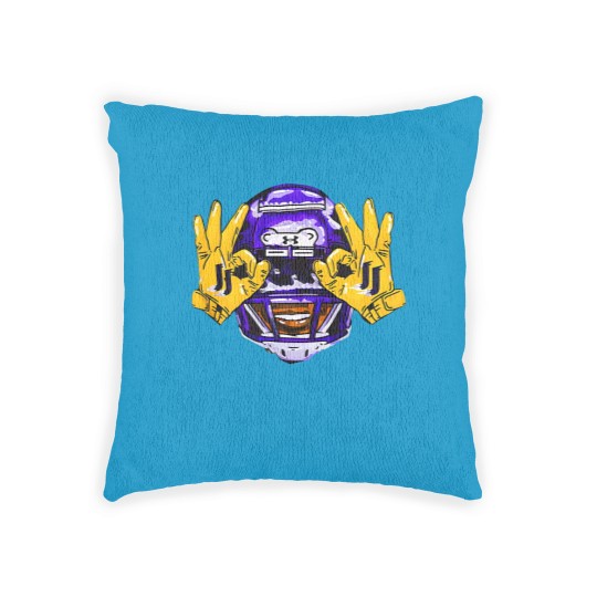 Discover Justin Jefferson Vikings Football  Minnesota Football Gift Fan Woven Pillows S-3XL