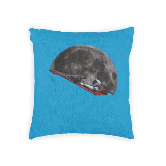 Discover Spacex Starman In Orbit Around The Moon - Spacex - Woven Pillows