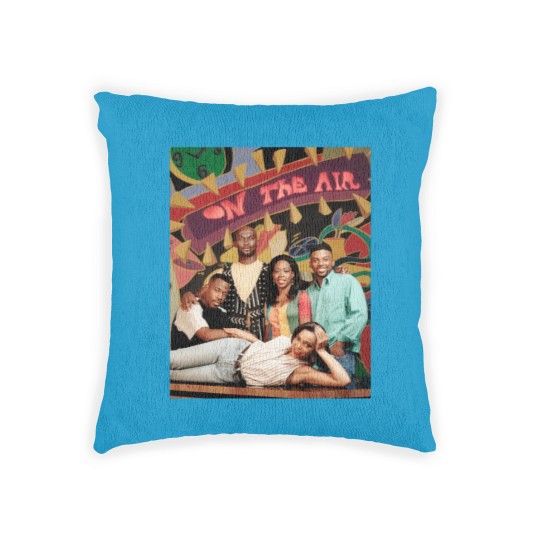 Discover Black 90s sitcom Woven Pillows