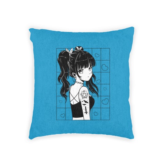 Discover Anime girl Anime girl Anime girl Woven Pillows
