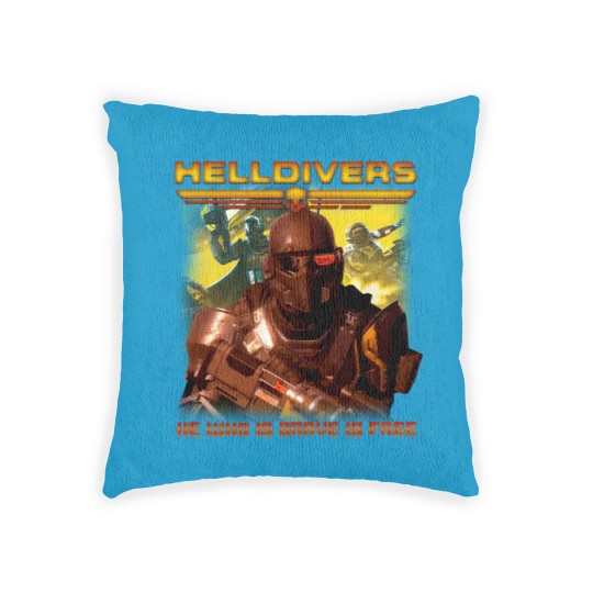 Discover Helldivers Vintage 90s Woven Pillows, Helldivers 2 Woven Pillows, Helldivers Vintage Woven Pillows