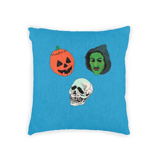 Discover Silver Shamrock Mask Set Woven Pillows